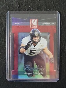 George Karlaftis 2022 Donruss Elite Aspirations Die-Cut 2002 Elite RC SP 20/95 