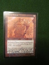 Signed Thran Golem  - Urza's Destiny