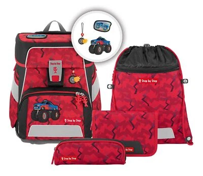 Step by Step Space Schulranzen-Set 5-teilig Monster Truck Rocky rot