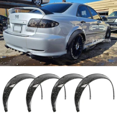 Para Mazda 3 6 Speed3 4x 3.5" Guardabarros Coche Llamaradas Kit Carrocería Ancha 90mm Arcos de Rueda Foto 1 de 4