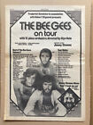 BEE GEES ON TOUR 1973 (B) POSTER SIZED original music press advert from 1973 wit