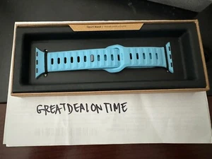 Authentic NOMAD Apple Watch Sport Strap FKM Band Electric Blue 45/49mm M/L Rare - Picture 1 of 8