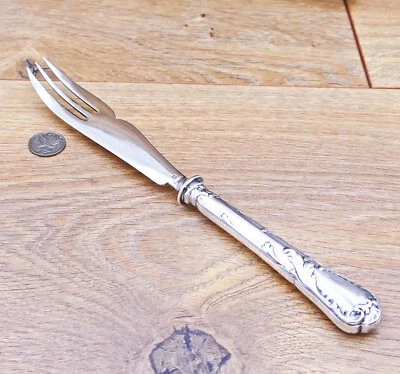 Horquilla de Melón Christofle Plateada CTF31 De Colección Hecha en Francia Sin Mono - Firmada Foto 1 de 4