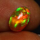 1.32 Ct Incredible ! 3D Electric Wave Pattern White Opal From Ethiopia