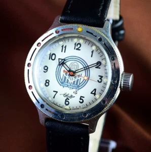 VOSTOK AMPHIBIAN Vintage Men's Wristwatch Soviet Watch Military Style Serviced - Picture 1 of 13