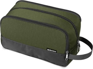 Toiletry Bag Water-Resistant Nylon Travel Wash Bag Lightweight Dopp Kit for Men - Picture 1 of 7