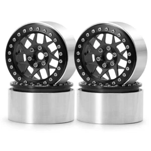 4Pcs 2.2" Metal Beadlock Wheels Rims For RC 1:10 Axial SCX10 Wraith TRX4 Crawler - Picture 1 of 11