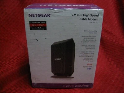 NEW NETGEAR CM700-100NAS High Speed Cable Modem DOCSIS 3.0 - 1.4Gbps - 32 x 8 - Image 1 of 4