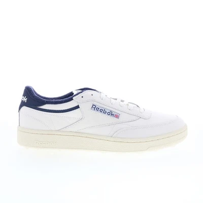 Zapatos de golf deportivos con cordones de cuero blanco Reebok Club C para hombre Foto 1 de 4