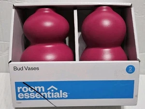 2pk Ceramic Bud Vases, Room Essentials, Watertight, Tabletop Decor, Trendy, NIB - Picture 1 of 5