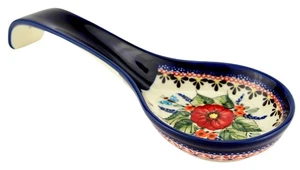 Polish Pottery 12" Large Spoon Rest - Handmade by Zaklady Boleslawiec Poland - Picture 1 of 4