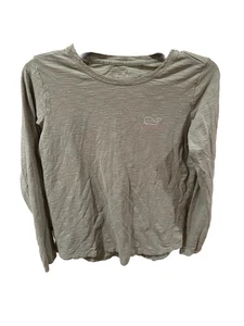 Vineyard Vines T-shirt Top 100% Cotton Long Sleeve Child  XS Olive Color - Picture 1 of 5