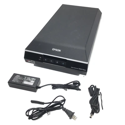 EPSON Perfection V600 Photo & Document Scanner w/ Power Adapter- No Film Tray - Image 1 of 4