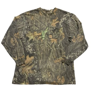 Vintage 90s Jerzees Outdoors Realtree Camo Faded Crewneck Long Sleeve Distressed - Picture 1 of 9