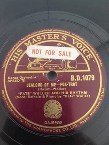 FATS WALLER AND HIS RHYTHM THE JOINT IS JUMPIN' 78RPM PROMO HMV B.D. 1079 - Bild 1 von 4