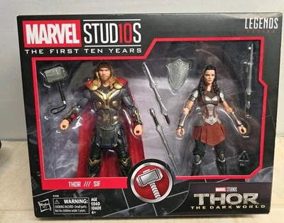 Marvel Legends Thor e Sif, Os Primeiros Dez Anos, O Mundo Sombrio, 2013 - Imagem 1 de 4