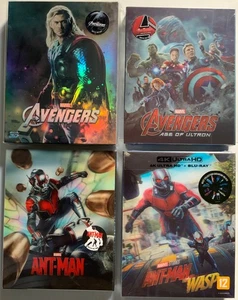 AVENGERS, AVENGERS AGE OF ULTRON, ANT-MAN + 1 Novamedia Steelbook lot Sealed - Picture 1 of 3