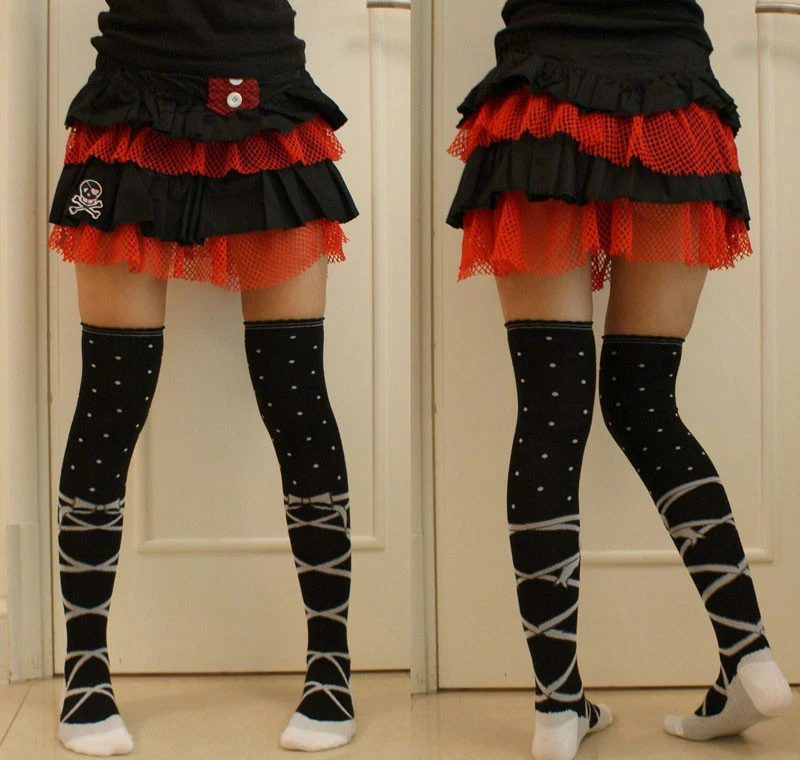 Women Girl Cute Ballet Shoe Lolita Stocking Knee Thigh-high Sock Dance Cosplay - Image 1 of 1