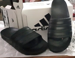 Mens Sz 9 adidas Orignals Adilette Lite Womens Sz 10 Slide Sandals Black Unisex - Picture 1 of 9