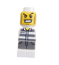 Lego 4 Stück City Alarm Dieb Thief Mikrofigur Neu Micofig 