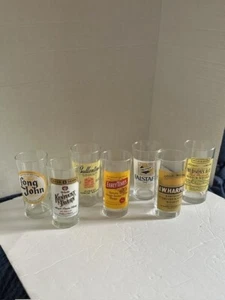 7 Asst. Vintage Barware Highball Glasses 5.5 in Tall - Picture 1 of 1