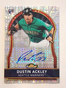 2011 TOPPS FINEST DUSTIN ACKLEY MARINERS AUTOGRAPH ROOKIE CARD RC #117/299 A - Picture 1 of 2