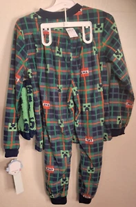 Minecraft Pijamas Niños Talla 8/10 Camisa Pantalones Zapatilla Calcetines Conjunto de 3 Piezas Niñas Nuevo con Etiquetas - Imagen 1 de 3