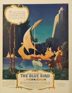 1940 Puis Bluebird In Technicolor Print Ad Maurice Maeterlinck - Photo 1/1