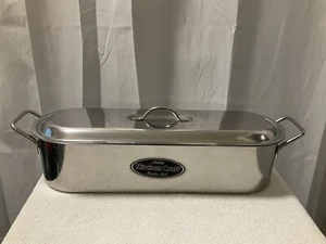 Kitchen Craft Quality Stainless Steel 18” Fish Poacher Catering Cooker Kettle - Picture 1 of 15