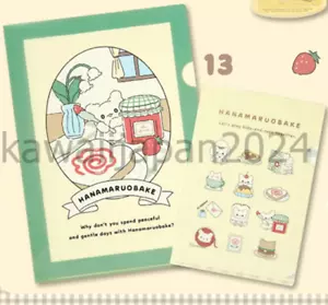 PSL Sanrio Hanamaruobake Marumaru Clear File Set Large&Small Always together - Picture 1 of 9