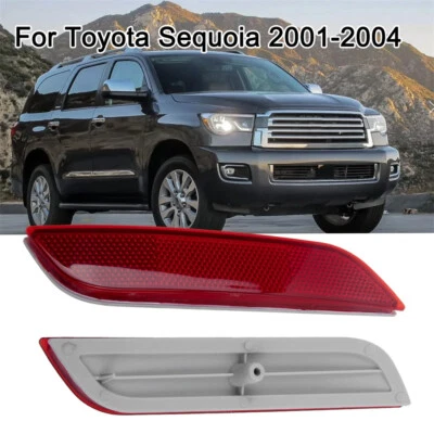 Par de reflectores de marcadores laterales traseros traseros para Toyota Sequoia 2001-2004 81910-0C010 Foto 1 de 4