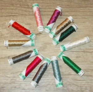 Gütermann Seidengarn 10m 100% Seide Garnstärke 0,5mm Nähgarn Nähseide 12 Farben - Bild 1 von 13
