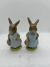 Vintage Royal Albert England Beatrix Potter Mrs Flopsy Bunny Figurine 1989 EUC