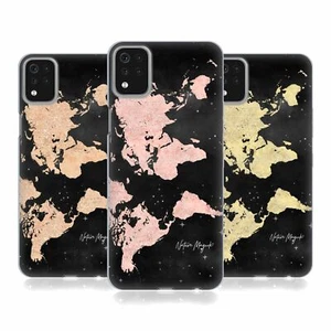 OFFICIAL NATURE MAGICK WORLD MAP ROSE GOLD GLITTER GEL CASE FOR LG PHONES 1 - Picture 1 of 8