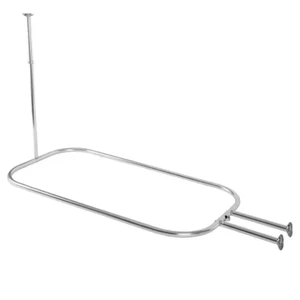Hoop Shower Rod For Clawfoot Tub, Chrome - Picture 1 of 12