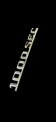 Mercedes SEC C126 AMG 1000SEC CROMO emblema insignia NUEVO Foto 1 de 2