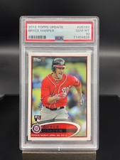 2012 Topps Update Bryce Harper Debut Rookie Card RC #US183 PSA 10 GEM Nationals