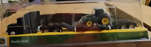 John Deere Kids 37382 Hauler Semi and Tractor Toy - Yellow Green by Tomy - Picture 1 of 7