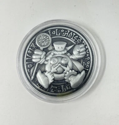 YuGiOh! Time Wizard Coin YCS Registration Coin Silver Konami Official - Bild 1 von 2