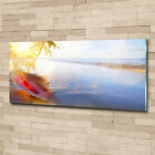 Wandbild aus Plexiglas Druck auf Acryl 125x50 Landschaften Muschel am Strand