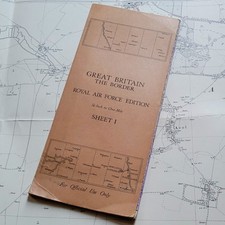 WW2 RAF MAP NEWCASTLE BATTLE OF BRITAIN ERA MAP BRITISH ARMY MILITARY WWII WW2