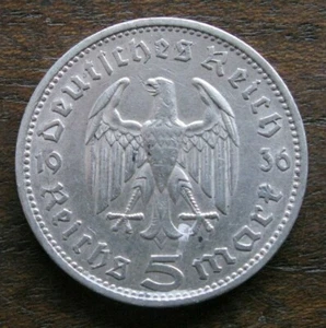 ZALDI2010 - Allemagne, Allemagne, 5 Mark De 1936 A - argent - Picture 1 of 2