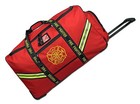 Firefighter Premium Rolling Bunker Turnout Gear Bag with Retractable Handle