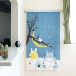 Studio Ghibli Japan Noren Curtain 85×150cm: My Neighbor Totoro “Winter Sky” - Picture 1 of 8