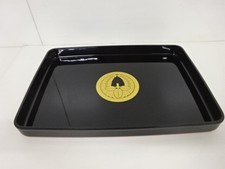 46983# JAPANESE LACQUER WARE / TRAY / FAMILY CREST
