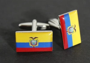 Manschettenknöpfe Flagge Ecuador - 18 x 12 mm - Picture 1 of 1