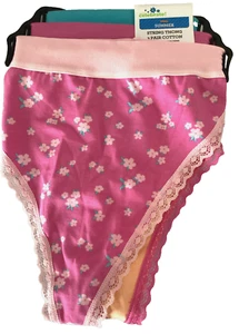 CELEBRATE! SUMMER STRING THONG 3-Pack COTTON Panties Sz. S* - Picture 1 of 7