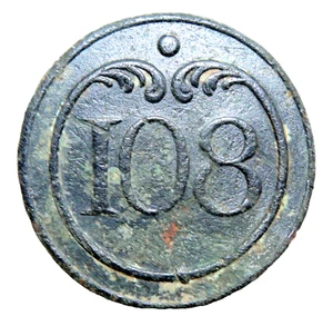Francia guerre napoleoniche francesi 108 reggimento bottone esercito militare 22 mm - Foto 1 di 5