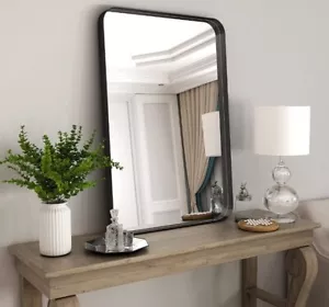 20x28'' Rectangular Wall Mirror with Shelf Metal Frame For Bathroom Bedroom - Picture 1 of 6