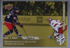 2022-23 Upper Deck Game Dated Moments Gold /100 Kirill Marchenko #40 Rookie RC